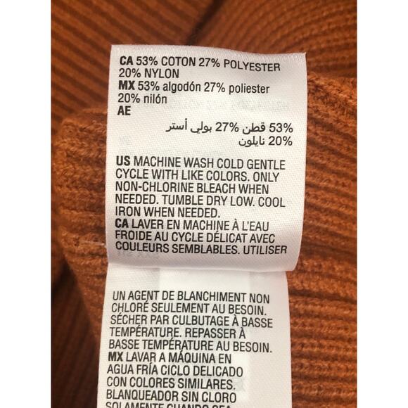 On 34th Women's Size XXS  V-Neck Ribbed Knit Sweater Roasted Pecan NEW - Picture 7 of 7